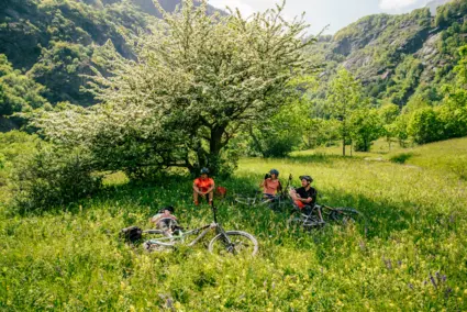 Maloja Clothing Outdoor Sport Mountainbike Fotoshooting in den Westalpen